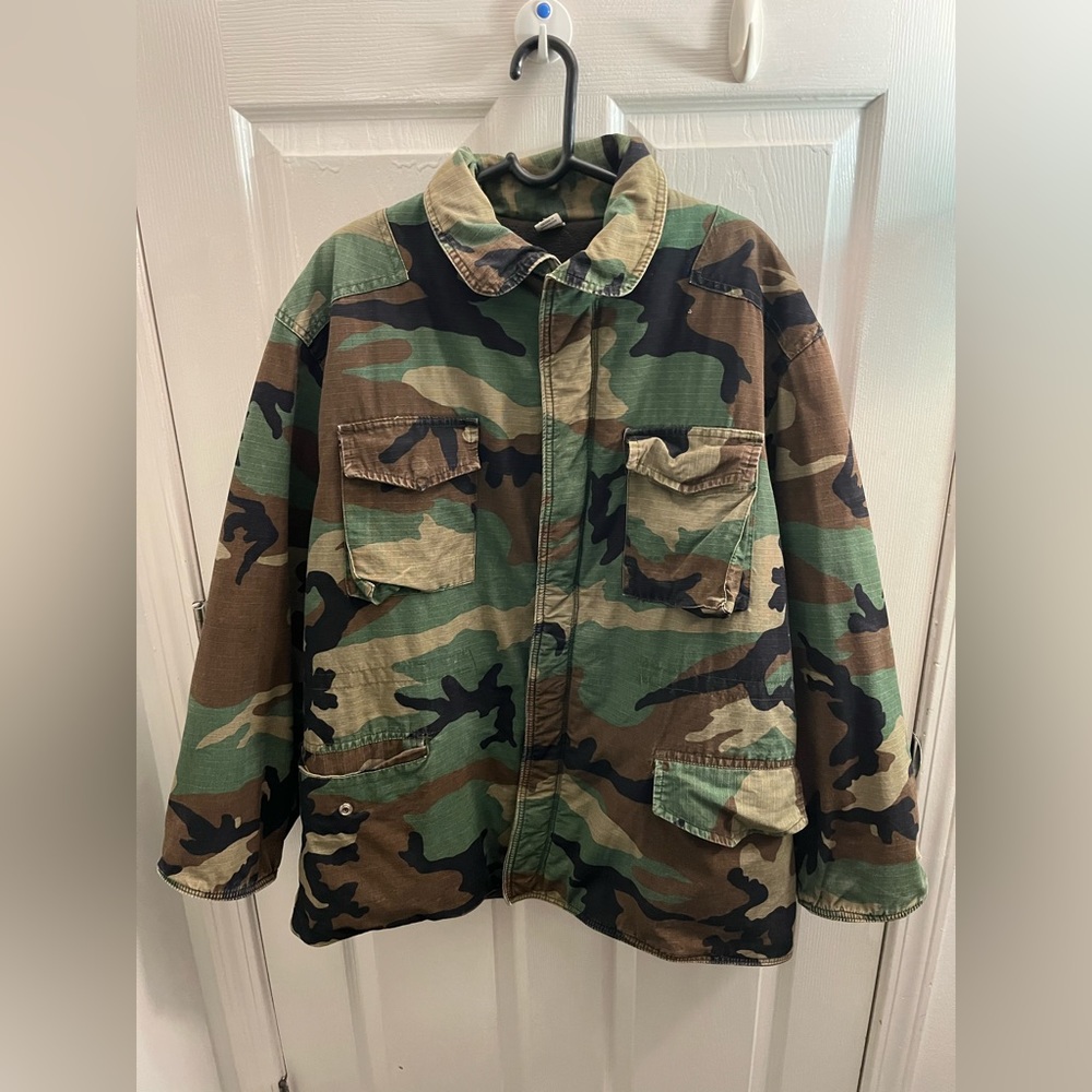 Fleece-Lined Camo Jacket